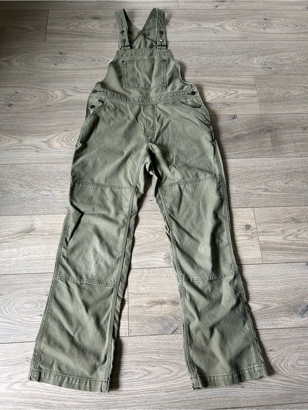 Patagonia Olive Green Overalls Gorpcore Utility work Size Medium
